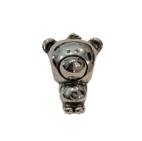 🎆Theo Bear Silver Charm, Silver 925, made for Pandora Bracelets - Picture 2 of 4